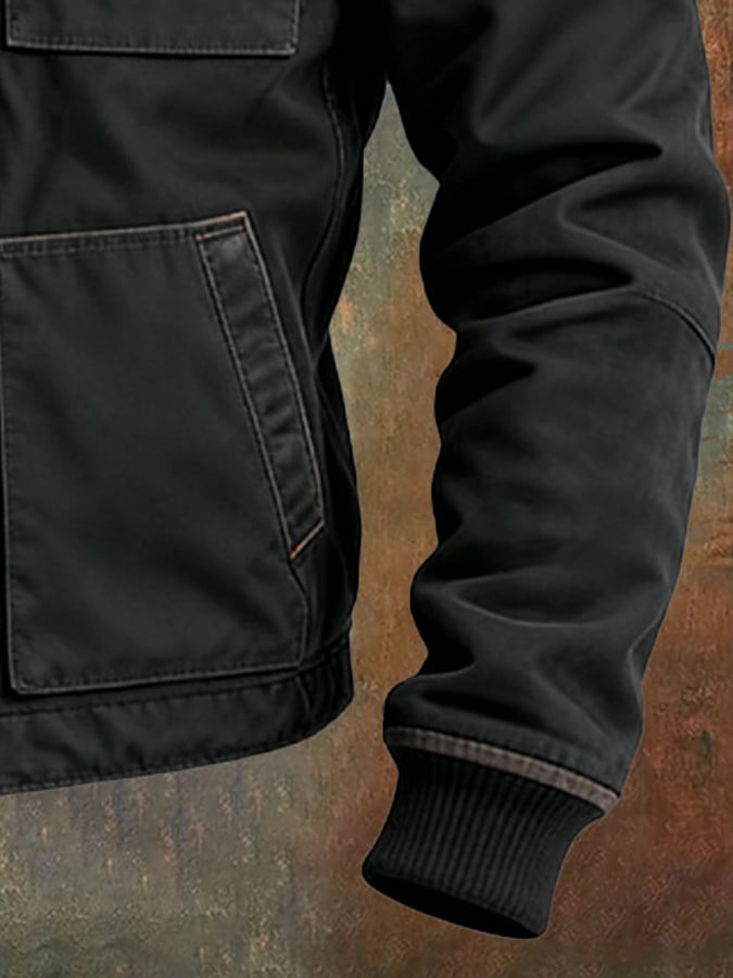 RUGGERI MILANO™ | BLOUSON INVERNALE CON MULTITASCHE STRUTTURATE