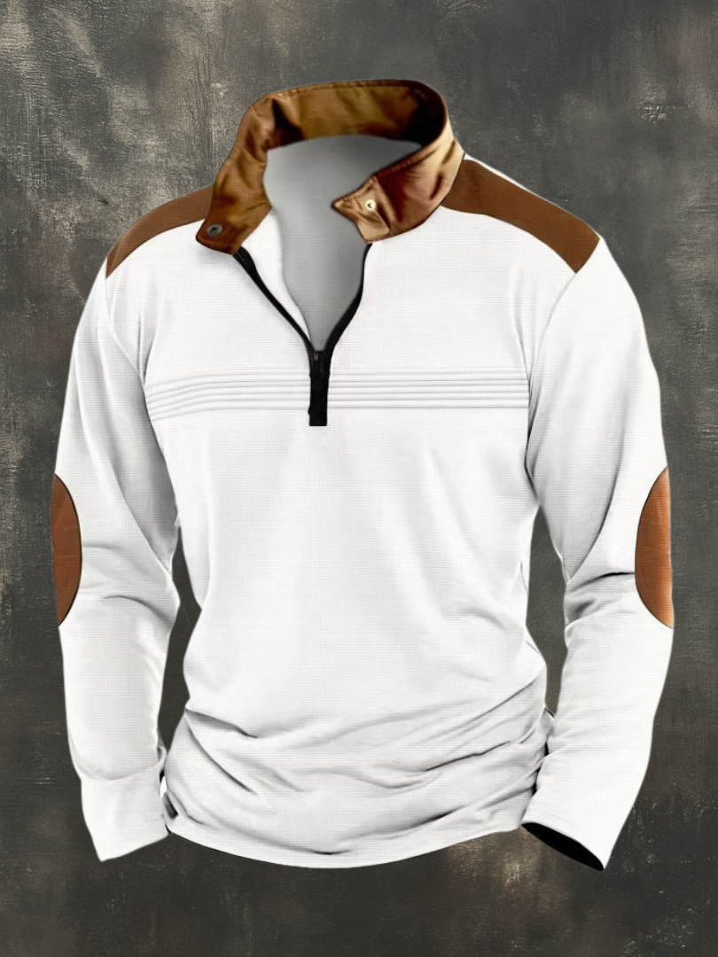 RUGGERI MILANO™ | TOP STRUTTURATO CON COLLO APERTO DA UOMO