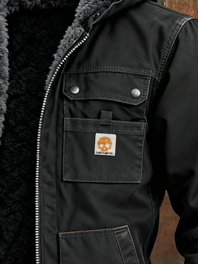 RUGGERI MILANO™ | BLOUSON INVERNALE CON MULTITASCHE STRUTTURATE