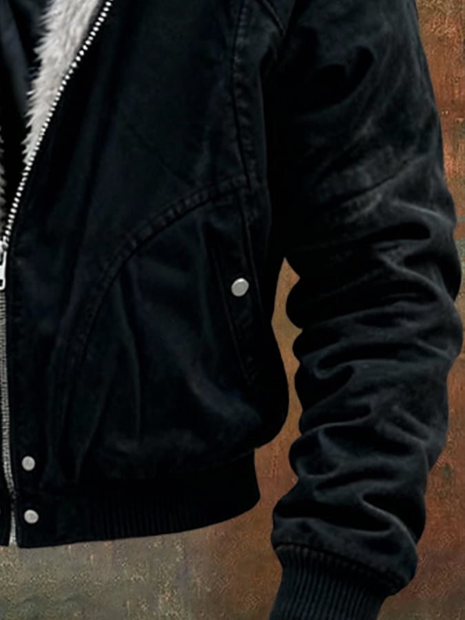 RUGGERI MILANO™ | BLOUSON SCAMOSCIATO CON CAPPUCCIO IN PELLICCIA