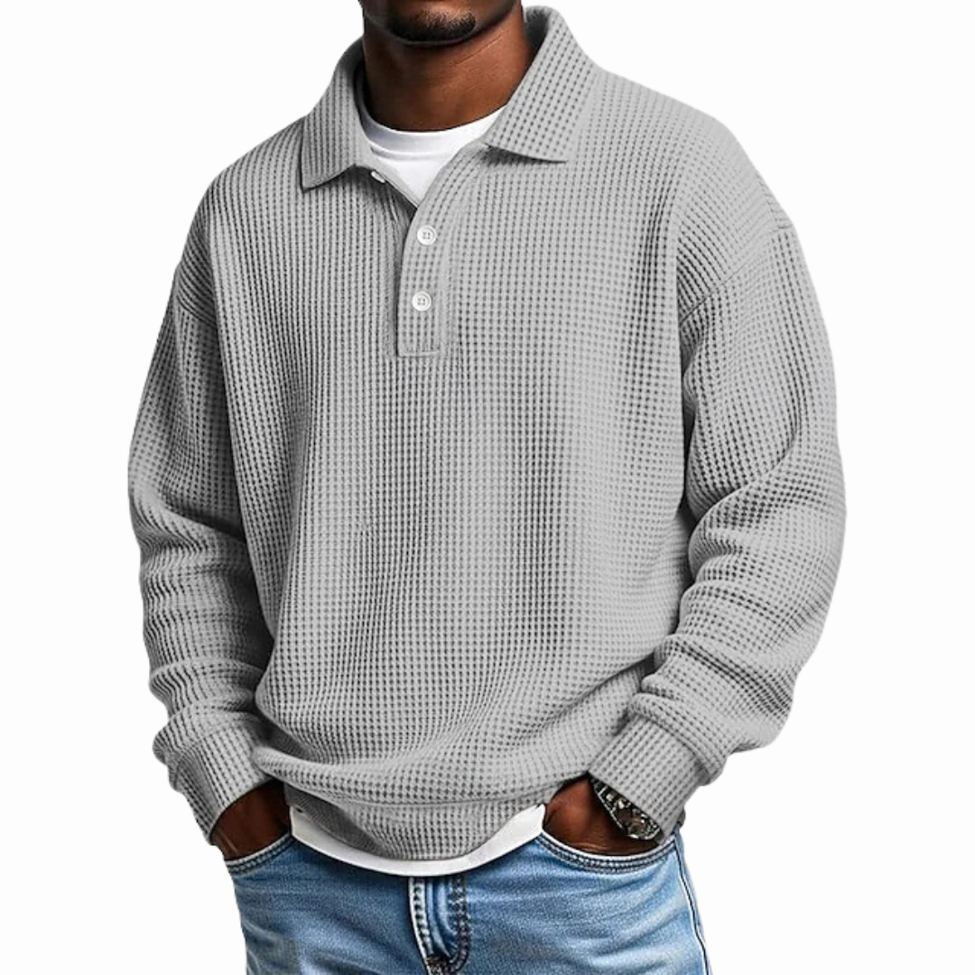 RUGGERI MILANO™ | POLO ELEGANTE CON BOTTONI RIFINITI