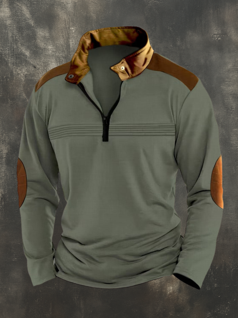 RUGGERI MILANO™ | TOP STRUTTURATO CON COLLO APERTO DA UOMO