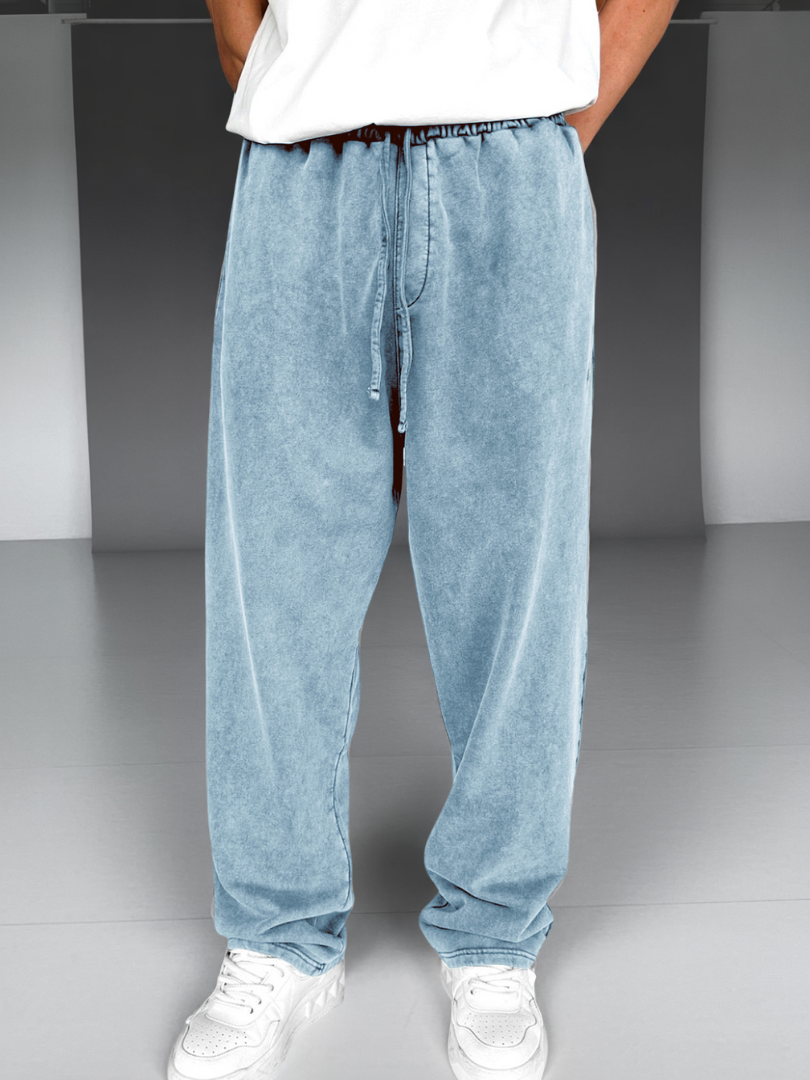 RUGGERI MILANO™ | PANTALONE LAVATO CON COULISSE