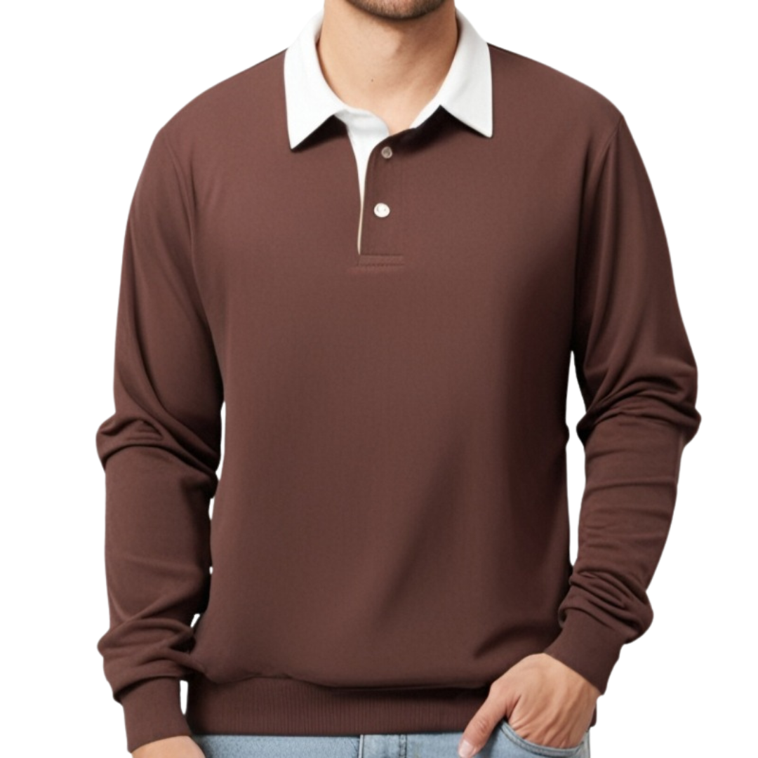 RUGGERI MILANO™ | POLO DI LUSSO A MANICHE LUNGHE