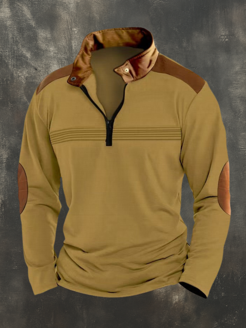 RUGGERI MILANO™ | TOP STRUTTURATO CON COLLO APERTO DA UOMO