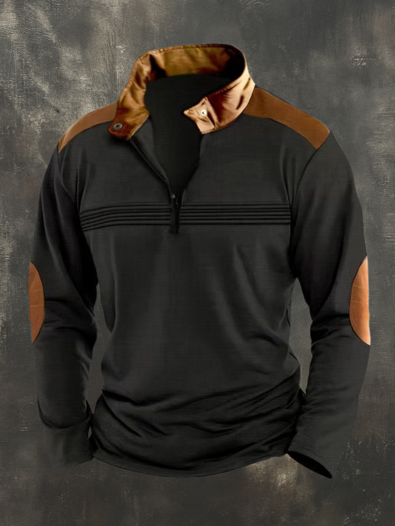 RUGGERI MILANO™ | TOP STRUTTURATO CON COLLO APERTO DA UOMO