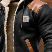 RUGGERI MILANO™ | GIACCONE INVERNALE CON RAFFINATI DETTAGLI IN PELLE