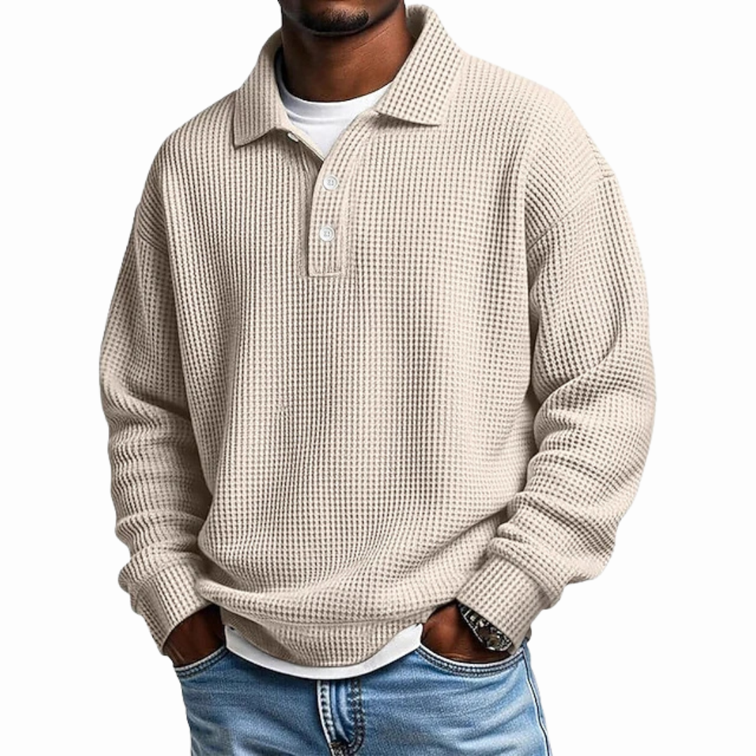 RUGGERI MILANO™ | POLO ELEGANTE CON BOTTONI RIFINITI