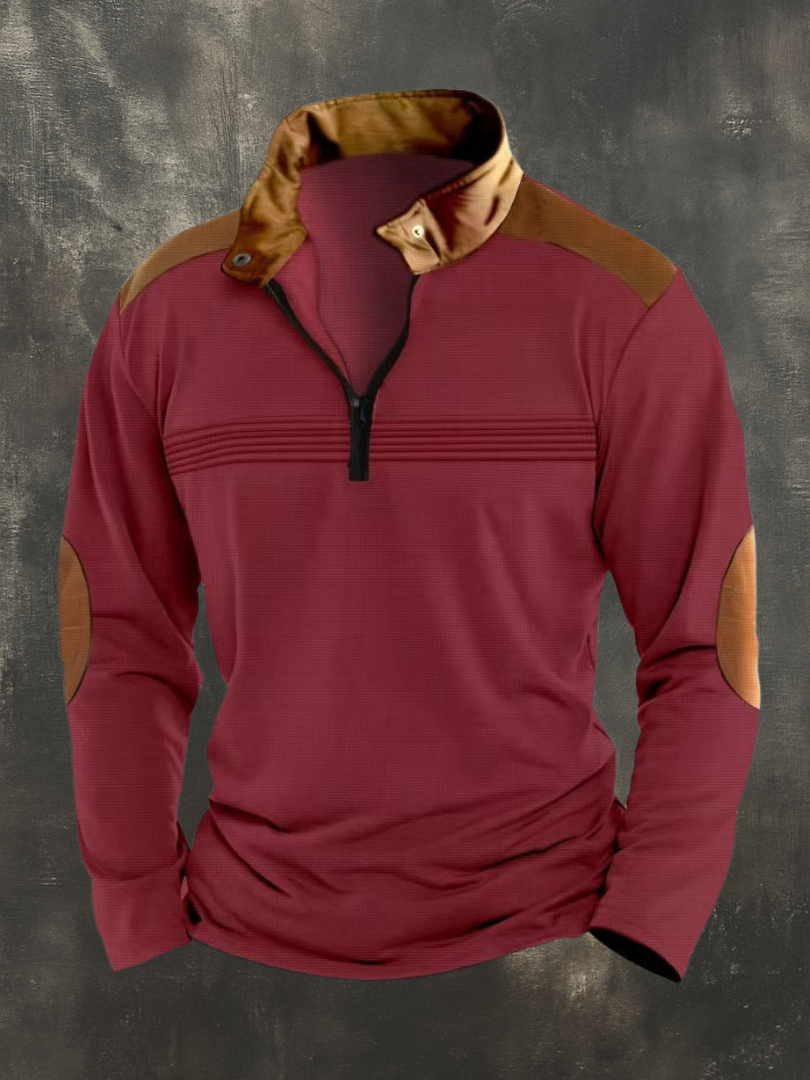 RUGGERI MILANO™ | TOP STRUTTURATO CON COLLO APERTO DA UOMO