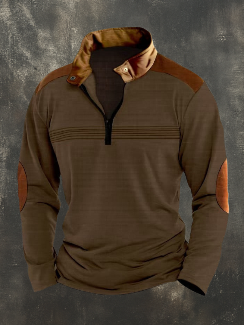 RUGGERI MILANO™ | TOP STRUTTURATO CON COLLO APERTO DA UOMO