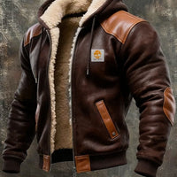 RUGGERI MILANO™ | GIACCONE INVERNALE CON RAFFINATI DETTAGLI IN PELLE