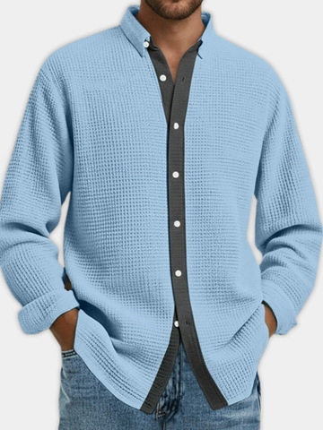 RUGGERI MILANO™ | CAMICIA GOFFRATA A MANICA LUNGA