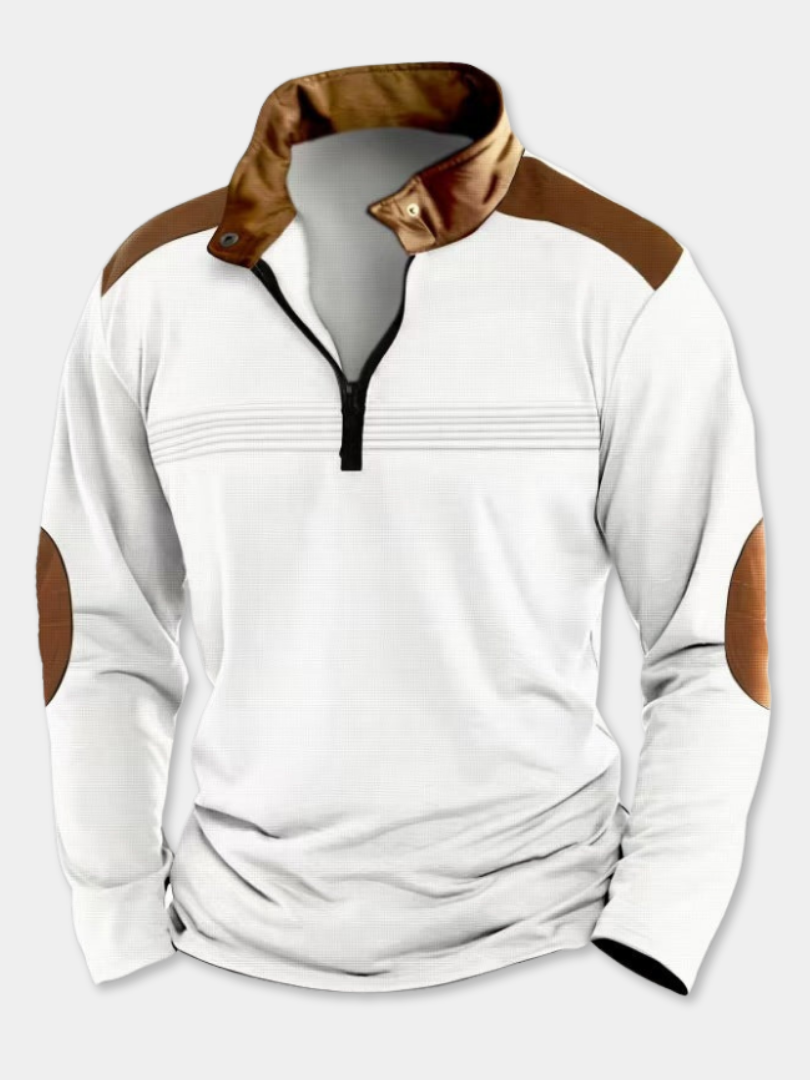 RUGGERI MILANO™ | TOP STRUTTURATO CON COLLO APERTO DA UOMO