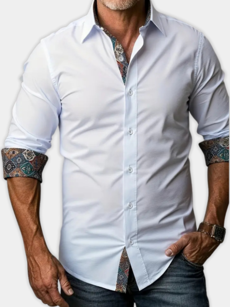 RUGGERI MILANO™ | CAMICIA CLASSICA A MANICHE LUNGHE