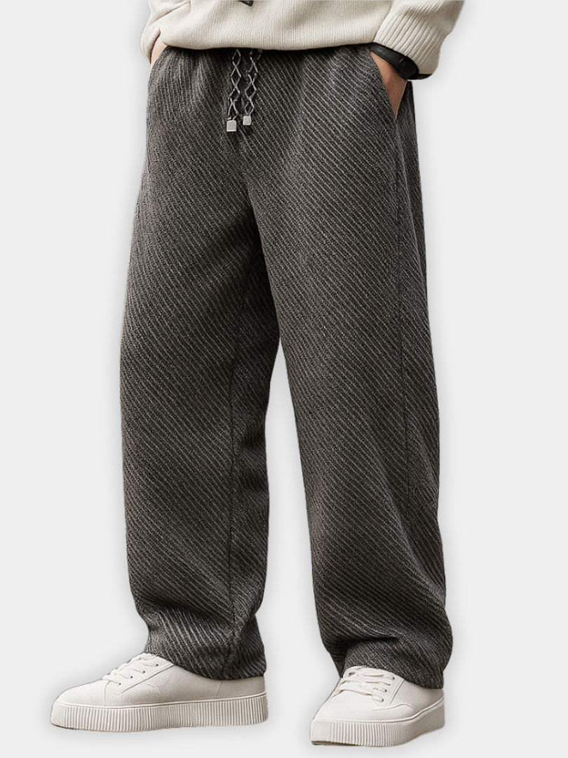 RUGGERI MILANO™ | PANTALONE TESTURIZZATO CON COULISSE