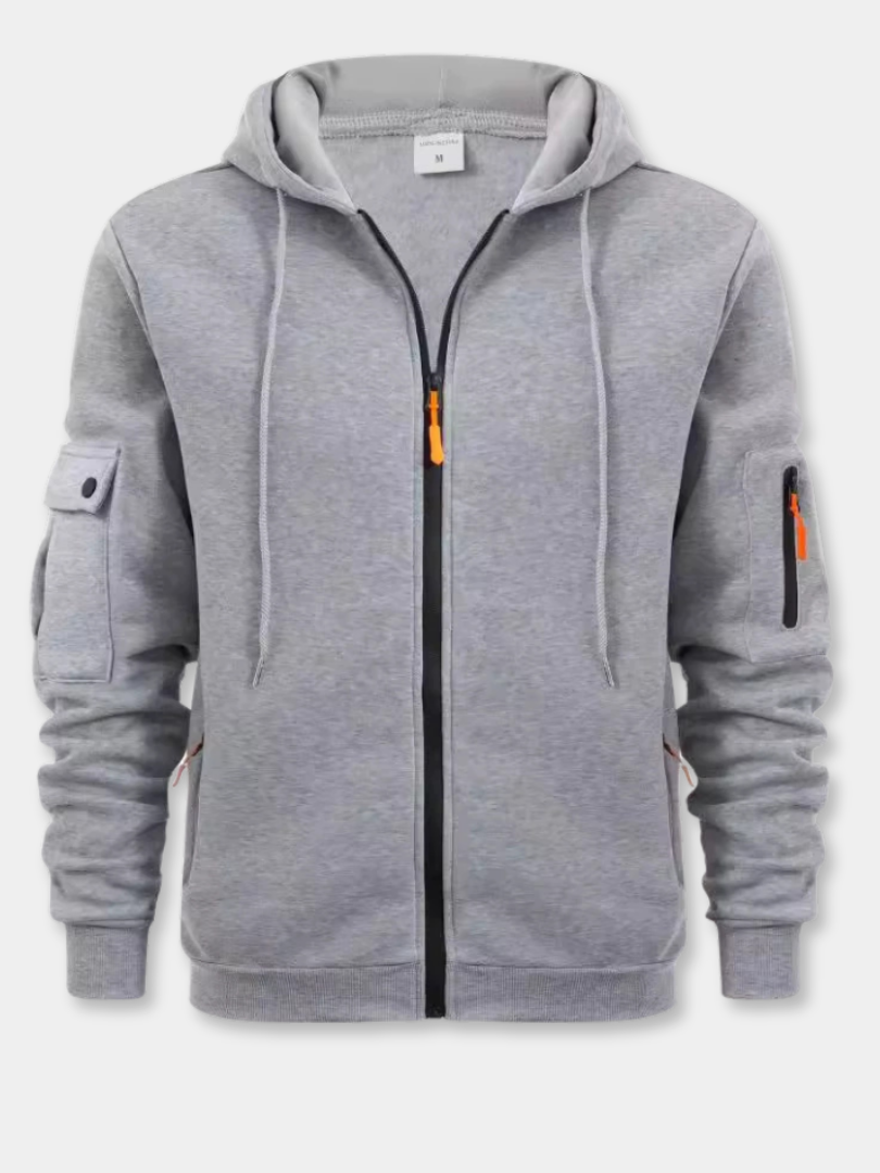 RUGGERI MILANO™ | FELPA POLIVALENTE CON ZIP