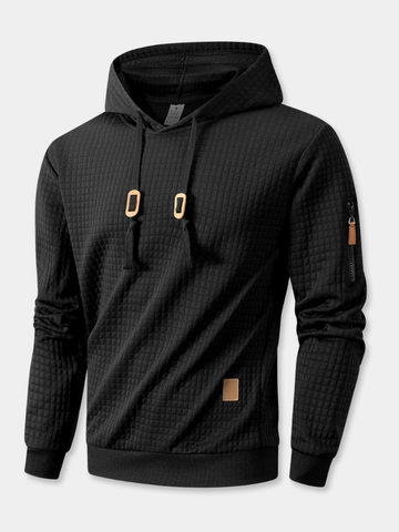 RUGGERI MILANO™ | FELPA ELEGANTE CON CAPPUCCIO E DETTAGLIO A CONTRASTO