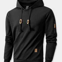 RUGGERI MILANO™ | FELPA ELEGANTE CON CAPPUCCIO E DETTAGLIO A CONTRASTO