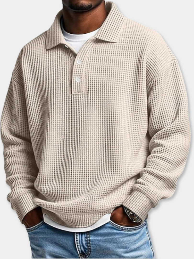 RUGGERI MILANO™ | POLO ELEGANTE CON BOTTONI RIFINITI