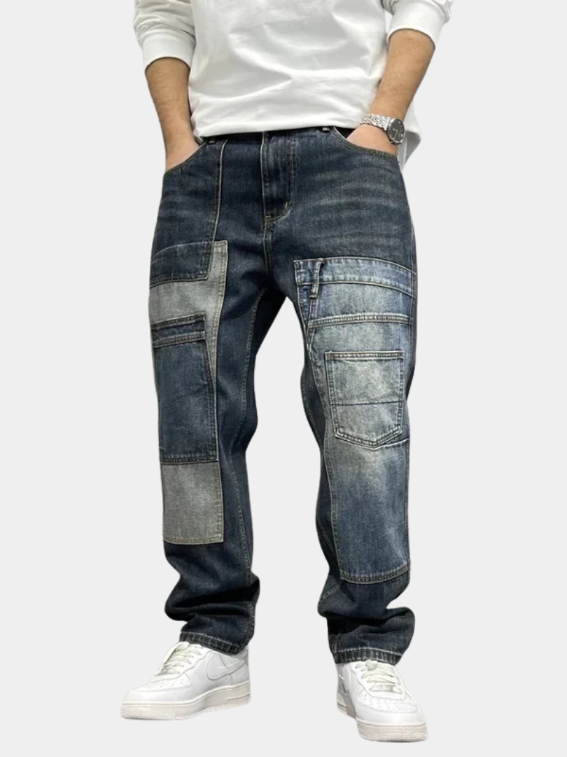 RUGGERI MILANO™ | JEANS CARGO PATCHWORK