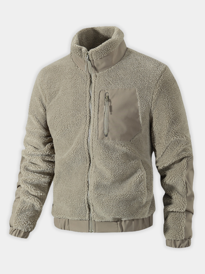 RUGGERI MILANO™ | GIACCA IN PILE ELEGANTE A COLLO ALTO