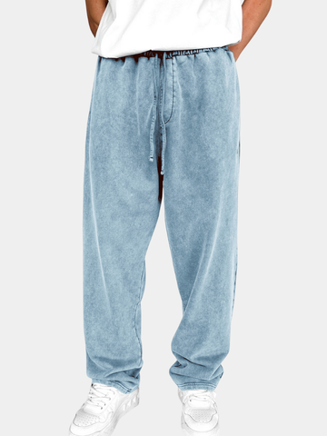 RUGGERI MILANO™ | PANTALONE LAVATO CON COULISSE