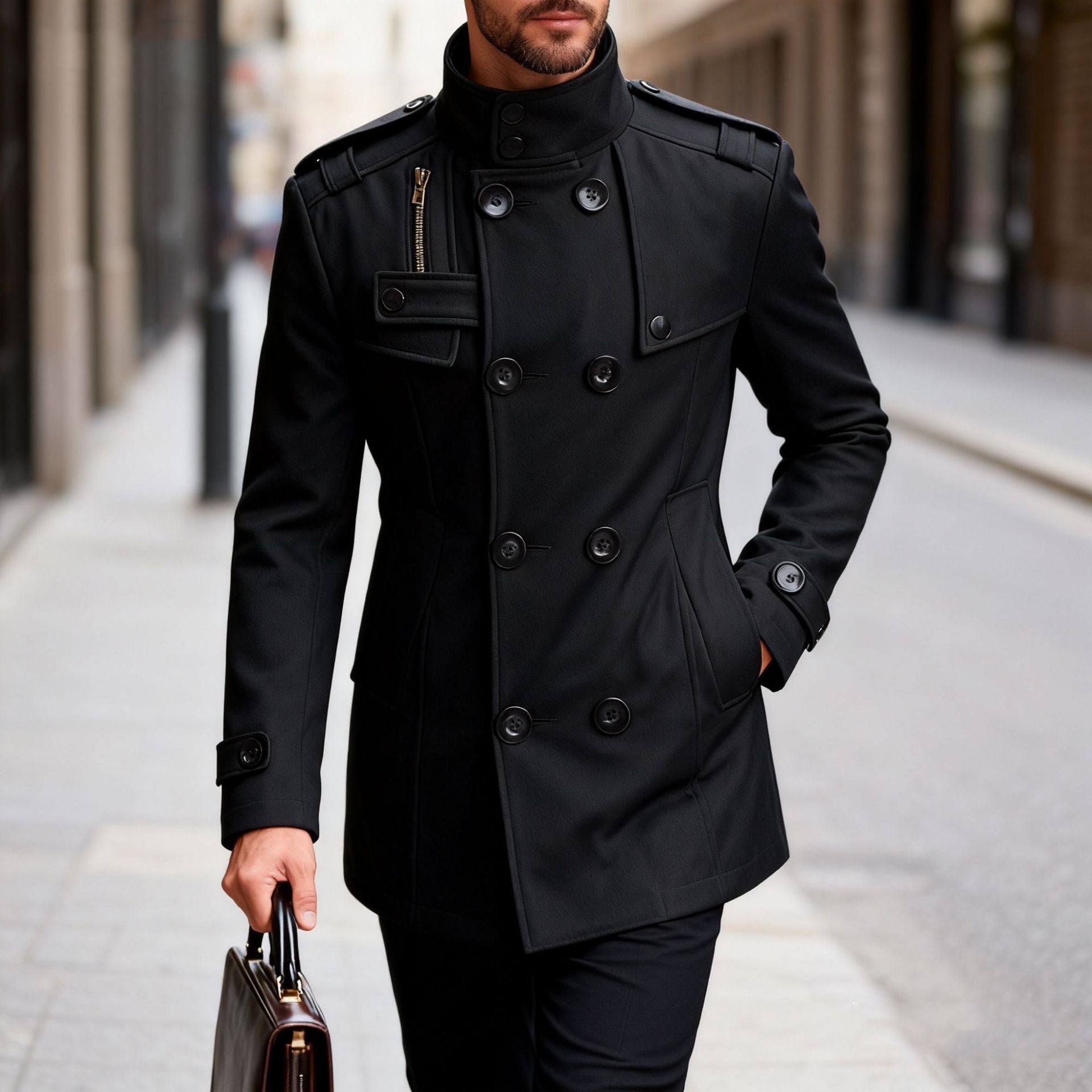 RUGGERI MILANO™ | MANTELLO UOMO RASSERENANTE A STRUTTURA SICURA