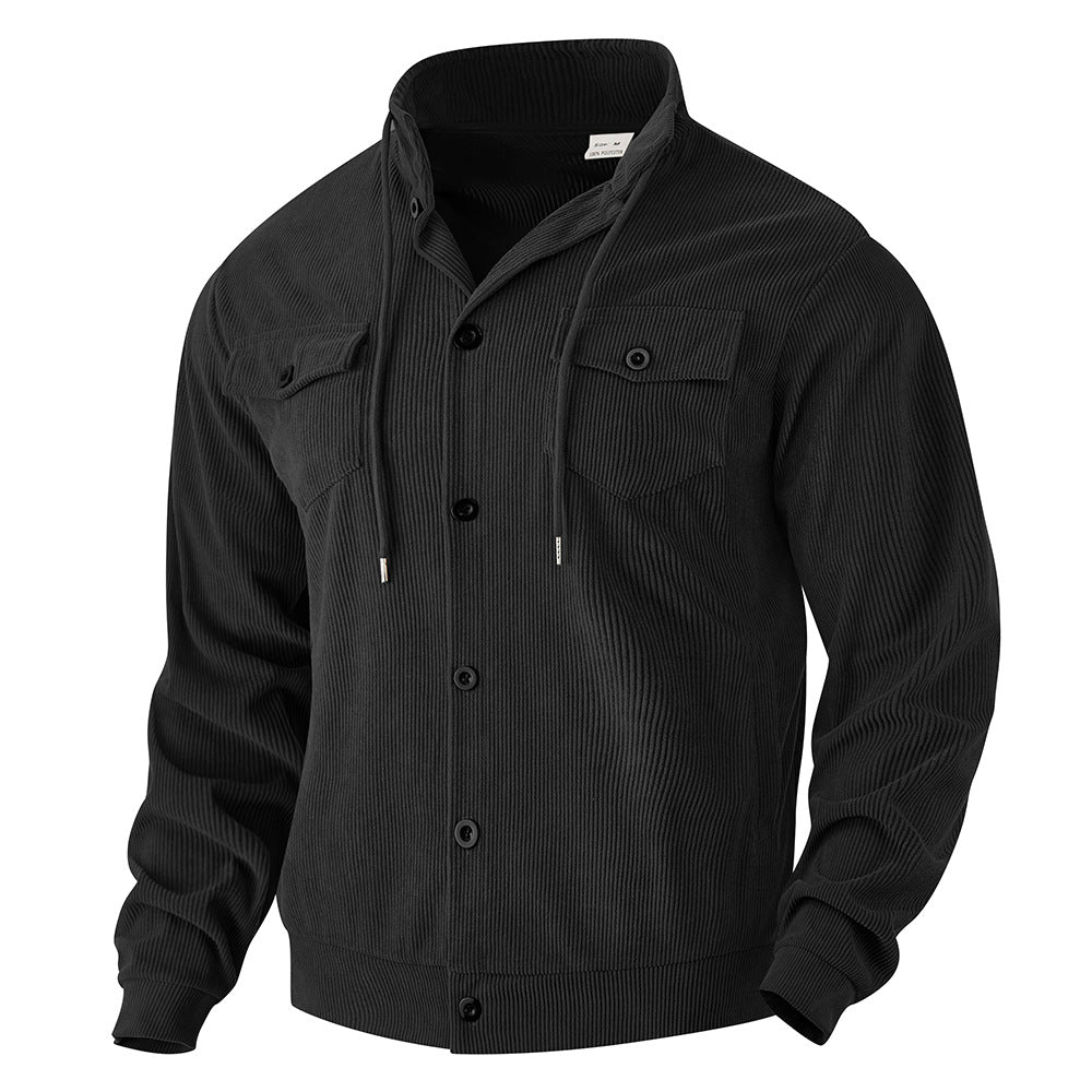 RUGGERI MILANO™ | OVERSHIRT IN VELLUTO A COSTE