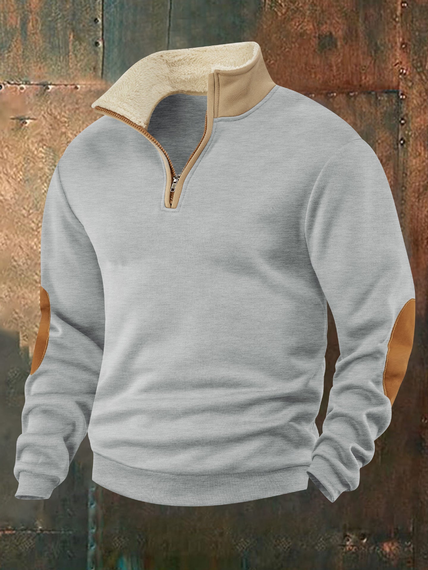 RUGGERI MILANO™ | MAGLIA MEZZA ZIP CON COLLO DOPPIO