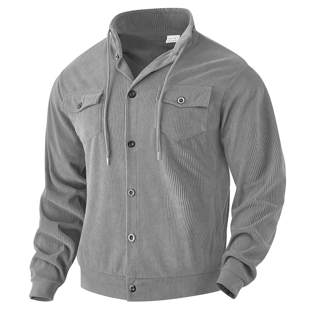 RUGGERI MILANO™ | OVERSHIRT IN VELLUTO A COSTE