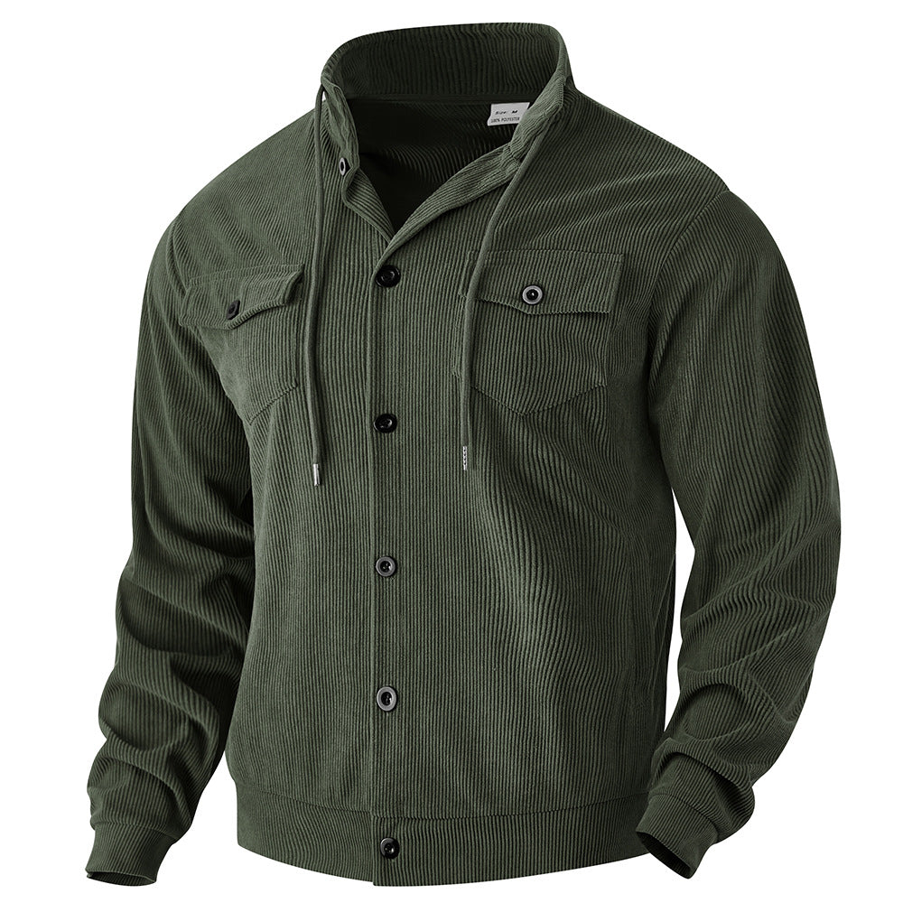 RUGGERI MILANO™ | OVERSHIRT IN VELLUTO A COSTE