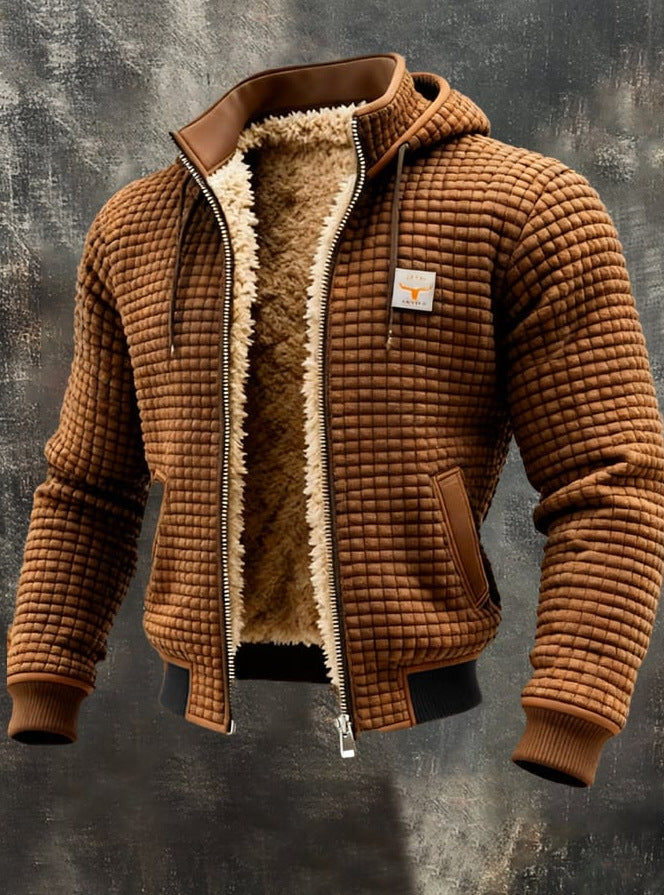 RUGGERI MILANO™ | GIACCONE TRAPUNTATO ELEGANTE CON COLLO RIFINITO