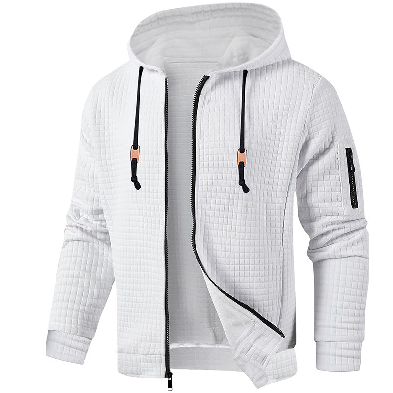 RUGGERI MILANO™ | FELPA CON CAPPUCCIO ZIPPATA RINFORZATA