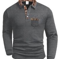 RUGGERI MILANO™ | POLO TEXTURIZZATO A MANICHE LUNGHE