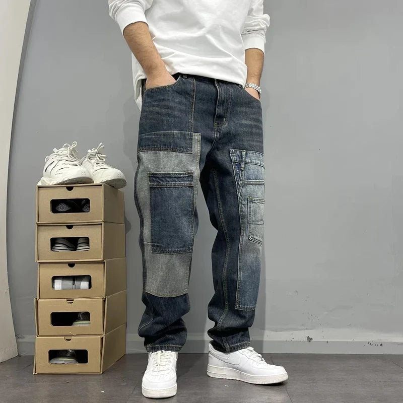 RUGGERI MILANO™ | JEANS CARGO PATCHWORK