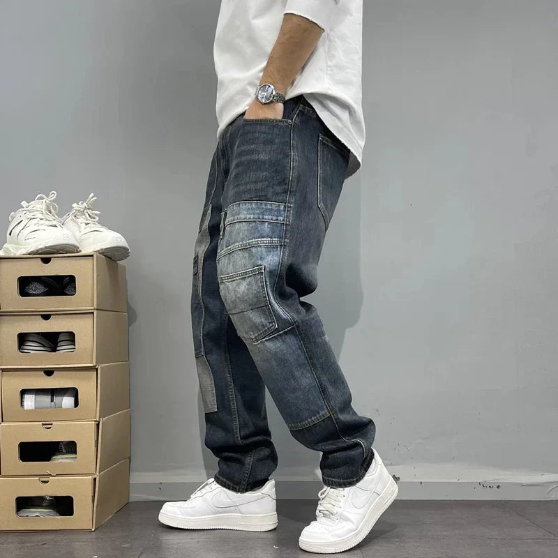 RUGGERI MILANO™ | JEANS CARGO PATCHWORK