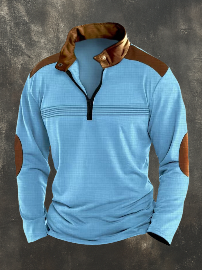 RUGGERI MILANO™ | TOP STRUTTURATO CON COLLO APERTO DA UOMO