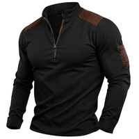 RUGGERI MILANO™ | MAGLIA HALF-ZIP TEXTURIZZATA CON SPALLE RINFORZATE