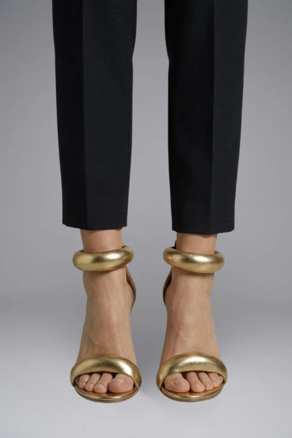 Women's Sandals with Slim High Heel for All-Season Wear