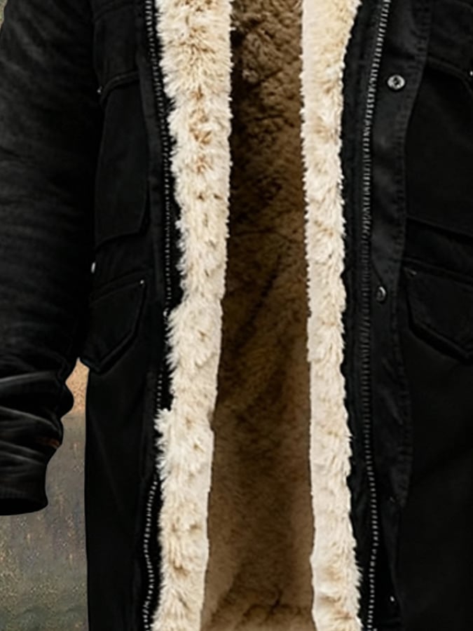 RUGGERI MILANO™ | CAPPOTTO MEDIO CON PELLICCIA RAFFINATA