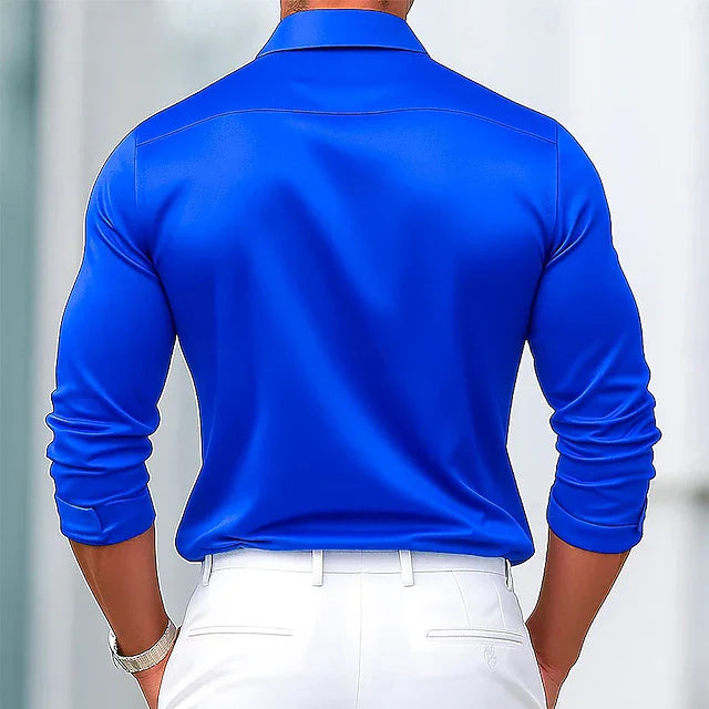 RUGGERI MILANO™ | CAMICIA IN SATIN ELEGANTE PREMIUM